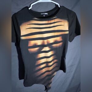 Fashion Nova Black and Brown body bodysuit